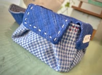 Image 2 of Handmade Fabric Jewellery Dish and Small Accessory Basket Set