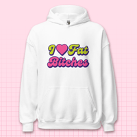 Image 3 of I ❤️ Fat Bitches Hoodie