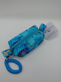 Image 1 of Blue seahorses wrist pouch 