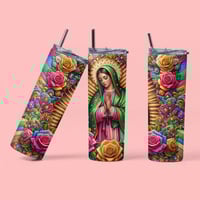 Image 1 of Virgen De Guadalupe 20oz Tumbler.