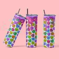 Image 1 of Candy Heart 20oz Thermal Tumbler.