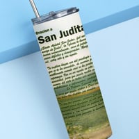 Image 2 of San Judas 20oz Tumbler with Straw and Lid.