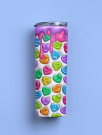 Image 2 of Candy Heart 20oz Thermal Tumbler.