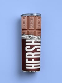 Image 5 of Hershey's 20oz Skinny Tumblers W/Lid &amp; Straw.