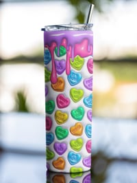 Image 5 of Candy Heart 20oz Thermal Tumbler.