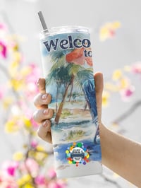 Image 1 of Gulf Of America 20oz Thermal Skinny Tumbler. 