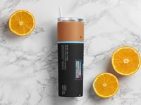 Image 1 of Duracell 20oz Thermal Tumbler with Lid and Straw.