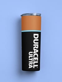 Image 4 of Duracell 20oz Thermal Tumbler with Lid and Straw.