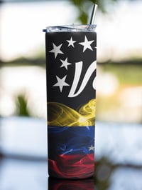 Image 4 of Venezuela 20oz Stainless Steel Thermal Skinny Tumbler.