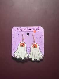 Image 4 of Acrylic Chow  Earrings
