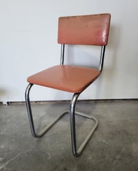 Little Vinyl Chrome Chair- Custom Upholstery!