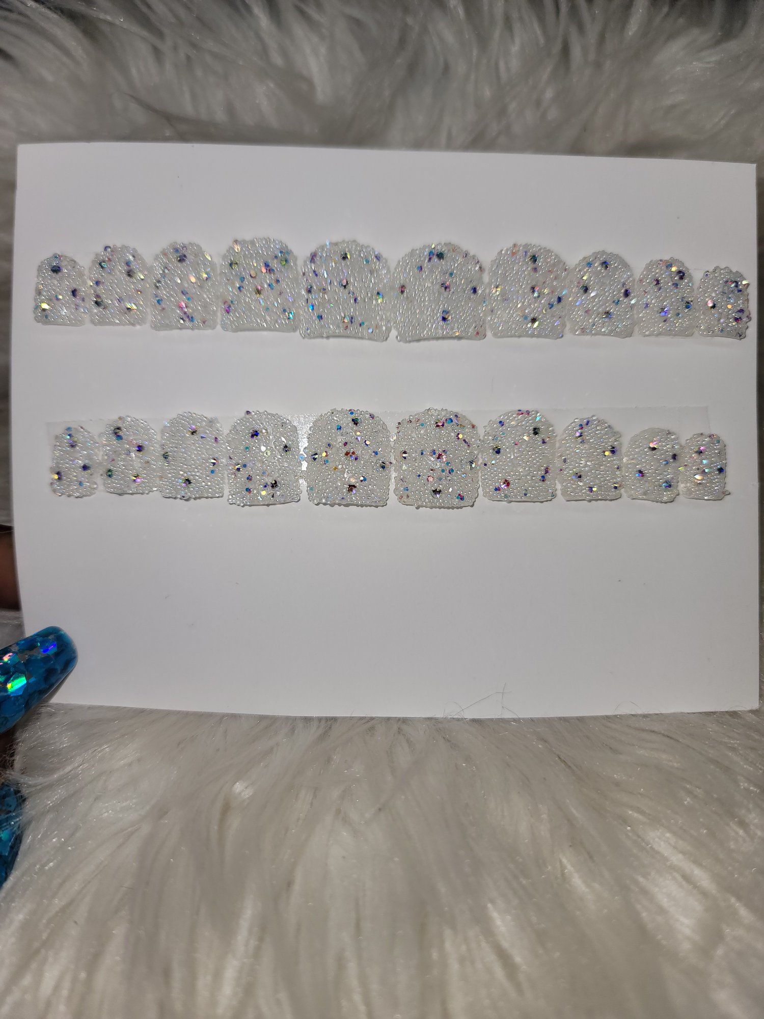 Image of Short clear pixie crystals