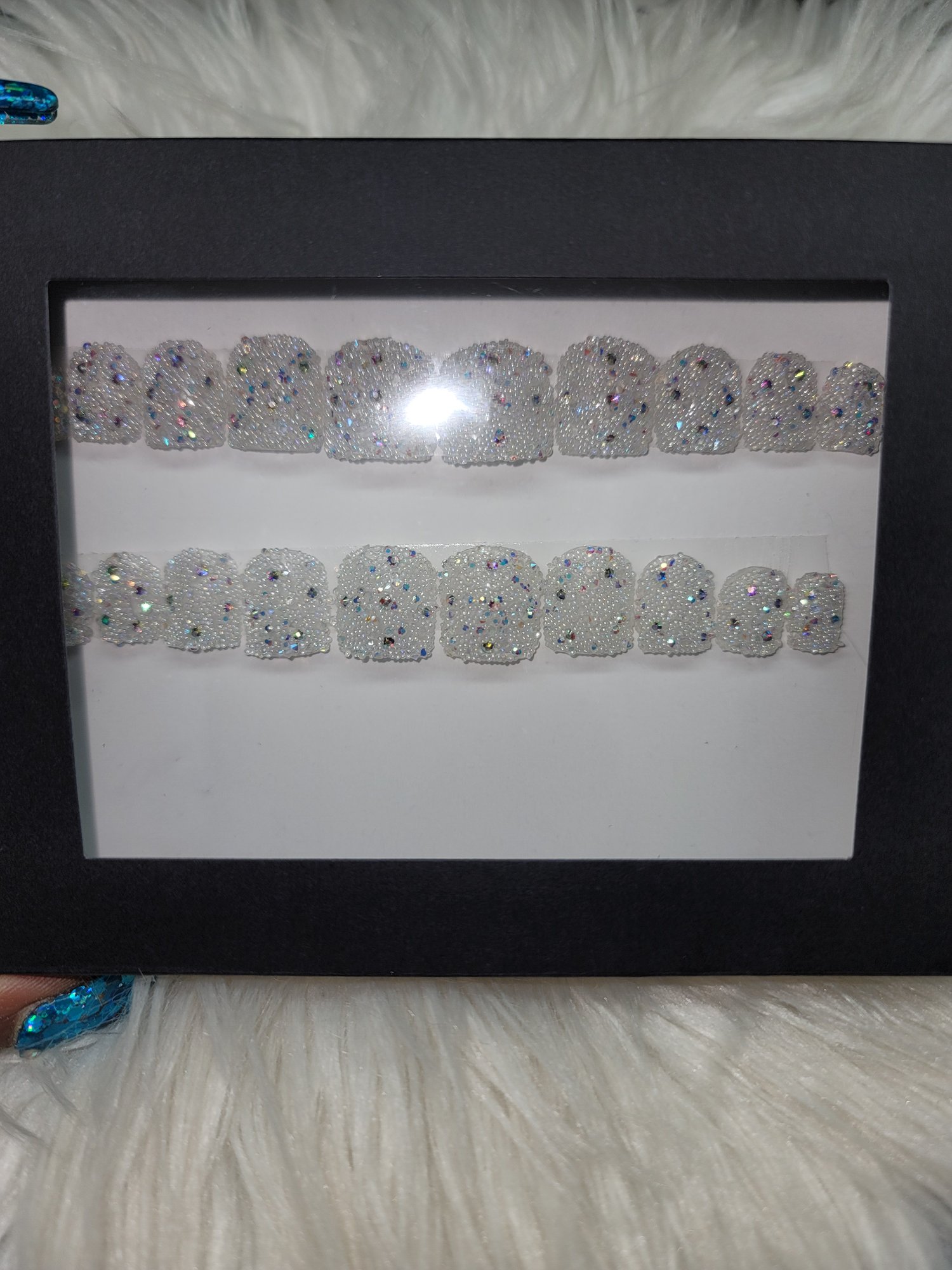 Image of Short clear pixie crystals