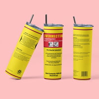 Image 1 of Ivermectin 20oz Thermal Stainless Steel Skinny Tumbler.