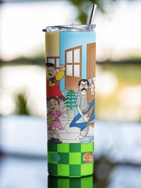 Image 1 of El Chavo Del 8 20oz Skinny Thermal Tumbler.