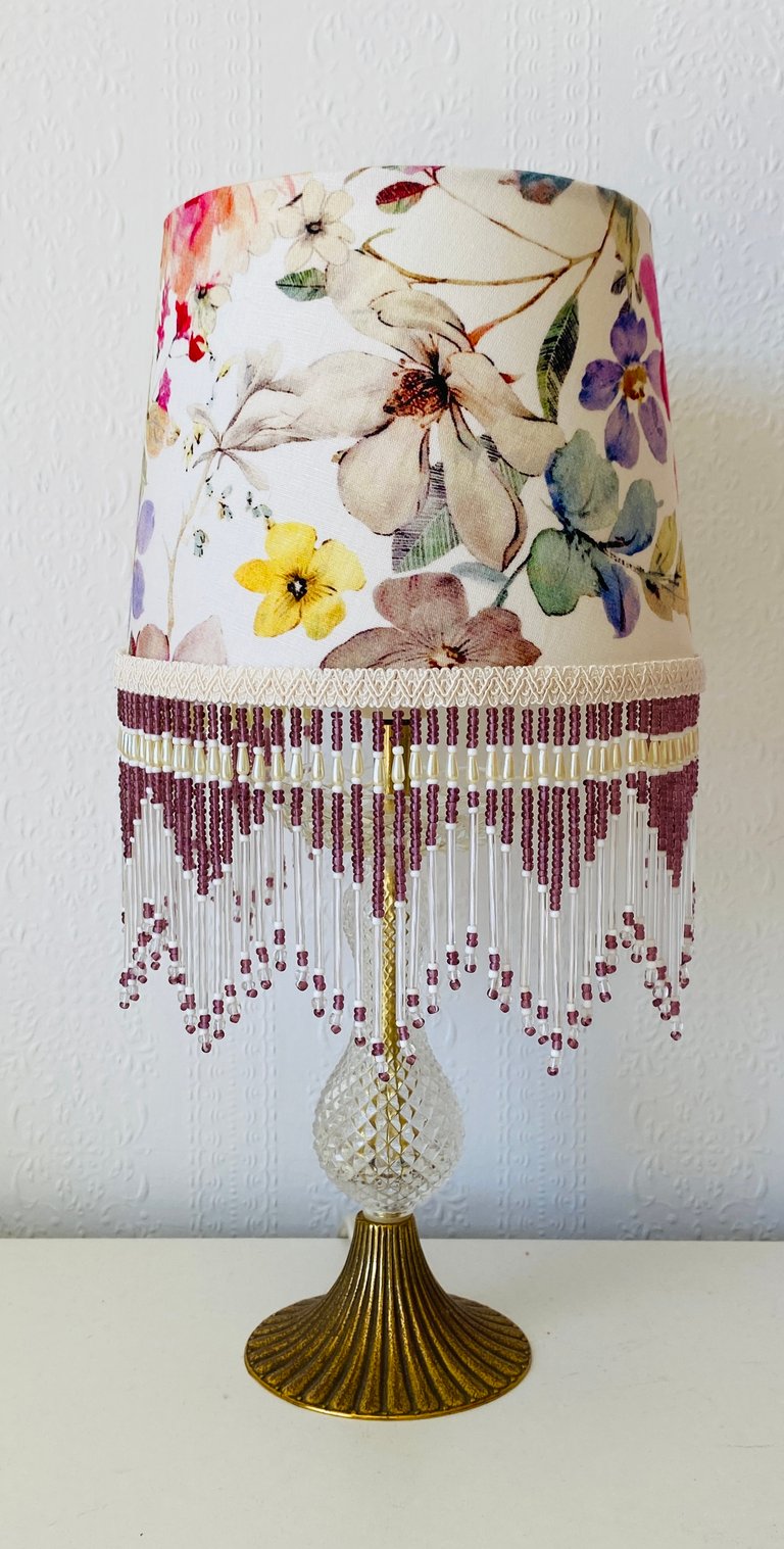 Glass Beaded Lamp