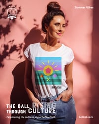 Image 2 of The Ball Rising Through Culture t-shirt