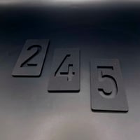 Image 1 of Black Mat door sign (5-pack)