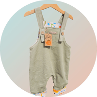 Image 2 of Bright Floral Overalls