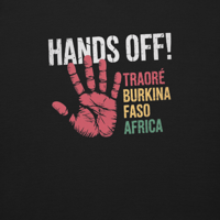 Image 3 of Hands off Traore Burkina Faso Africa Ibrahim Traoré Unisex Premium Sweatshirt