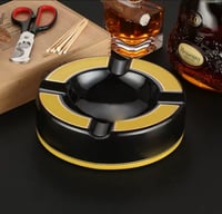 Image 2 of Black & Gold Lounge Ashtray – Prestige Edition