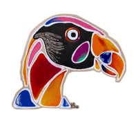 Image 1 of King Vulture 3" diecut sticker