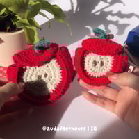 Image 3 of Crochet Apple Pouch