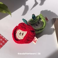 Image 1 of Crochet Apple Pouch