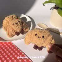 Crochet Croissant Charm