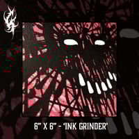 Image 2 of 6" X 6" - "INK GRINDER" CANVAS