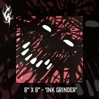 Image 1 of 6" X 6" - "INK GRINDER" CANVAS