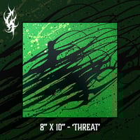Image 1 of 8" X 10" - "THREAT" CANVAS