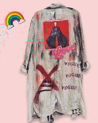 Image 1 of Love Lino ¥ unisex ¥ upCyclinG viLLaGe punK¥IbiZa ¥TrenChcoaT¥ festivaL