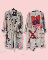 Image 3 of Love Lino ¥ unisex ¥ upCyclinG viLLaGe punK¥IbiZa ¥TrenChcoaT¥ festivaL