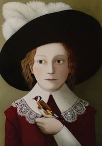 Rosalind Lyons - 'Is His Head Worth A Hat' - Signed Limited Edition Fine Art Print