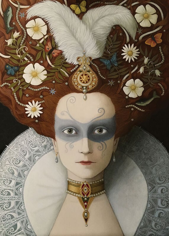 Image of Rosalind Lyons - 'So Painted To Make Her Fair' - Signed Limited Edition Fine Art Print