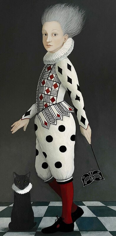 Image of Rosalind Lyons - 'A Clownish Fool' - Signed Limited Edition Fine Art Print
