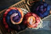 Preorder - TDF '25 Dusk Watcher and Night Talker Gradient Combed Top Kit - Fine Polwarth