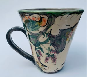 Image of Grey Mug with green spot