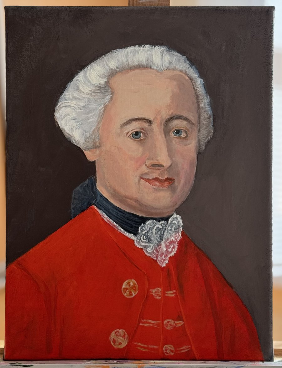 Image of Original Painting - Portrait of Louis-Claude de Saint-Martin
