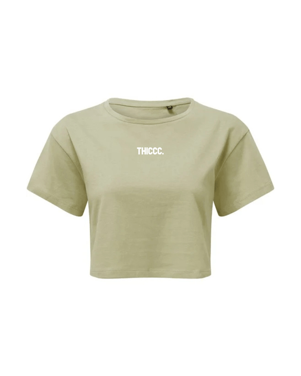 Womens THICCC. Crop Tee