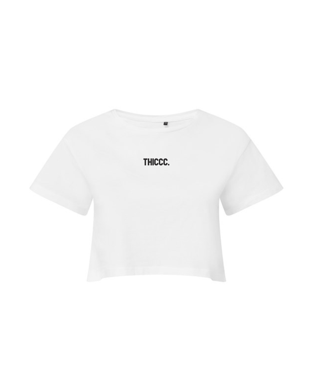 Womens THICCC. Crop Tee