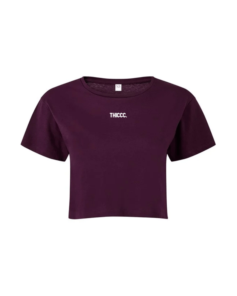 Womens THICCC. Crop Tee