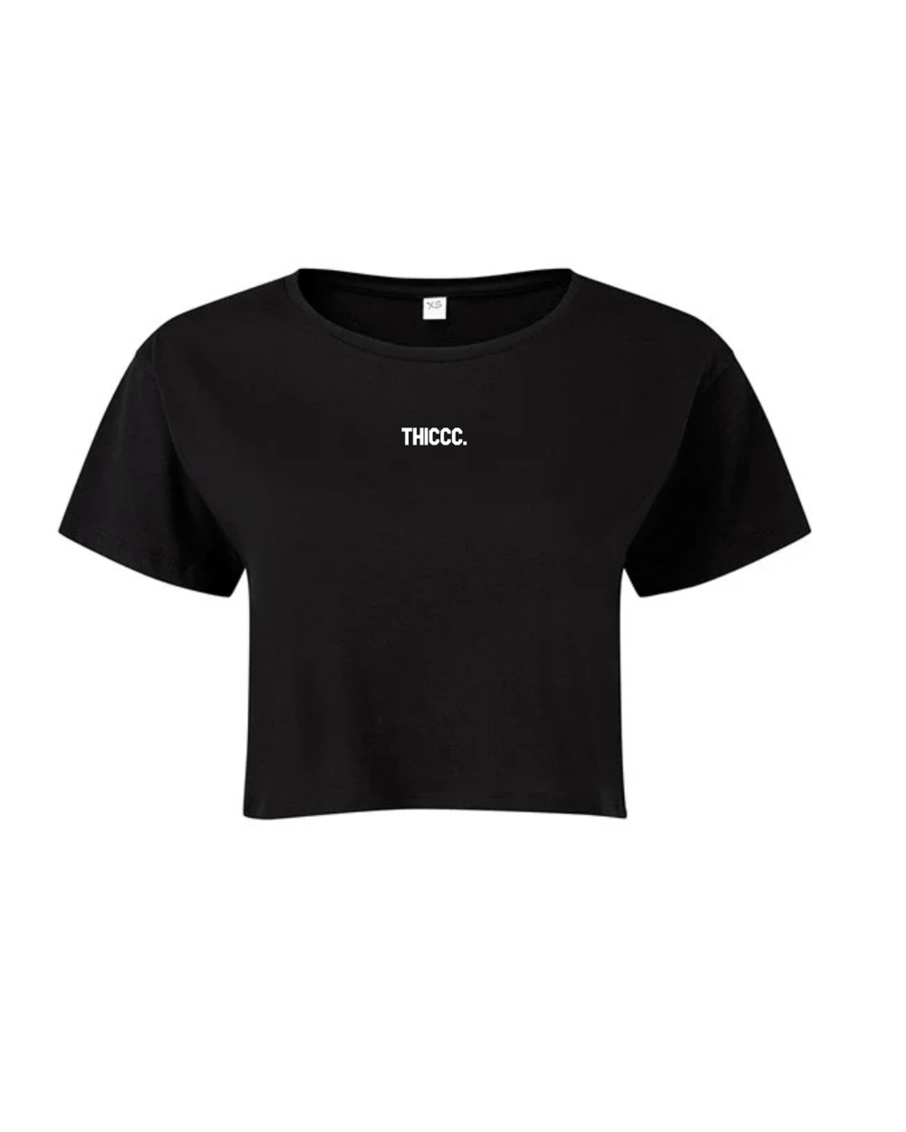 Womens THICCC. Crop Tee