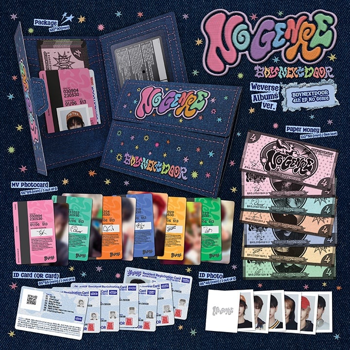 Image of BOYNEXTDOOR ‘No Genre’ (Weverse Album Ver.) + Weverse Shop POB
