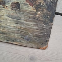 Image 2 of Wondeful Weathered Oil on Card