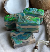 Image 1 of "Tropical Coconut" Handmade Soap with Coconut Milk and Shea Butter