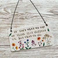 Image 4 of Sense and Sensibility (Film) Quote Handmade Ceramic Sign
