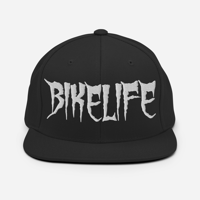 Image 1 of Black Snapback Hat 