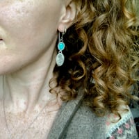 Image 4 of Sonoran turquoise botanical dangles